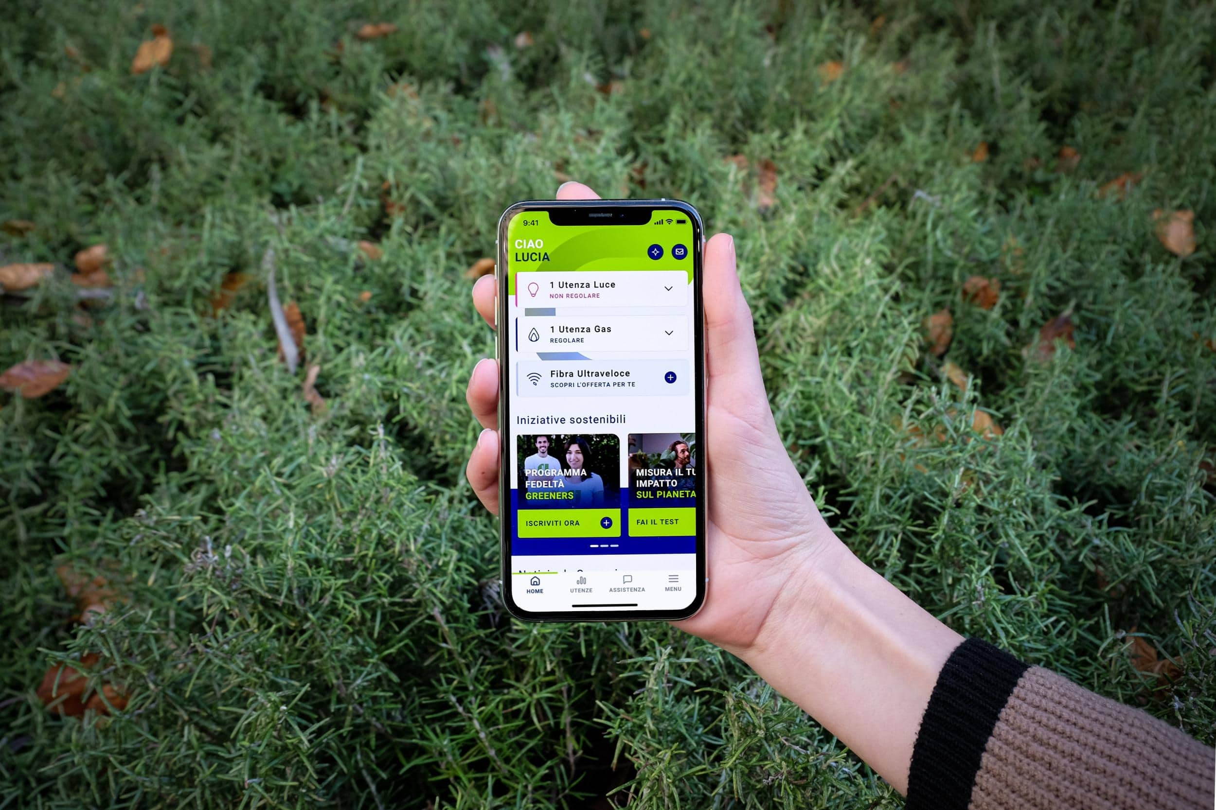 schermata home app